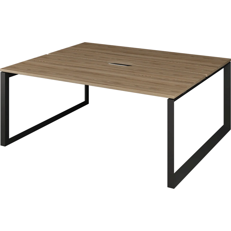 бенч двойной на 2 рабочих места на металлокаркасе protech нтмп.о.б2-180 дуб сафари/антрацит фото