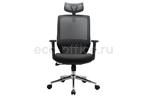 Кресло офисное RV Chair ALT 833H Чёрная сетка / Чёрная ткань фото