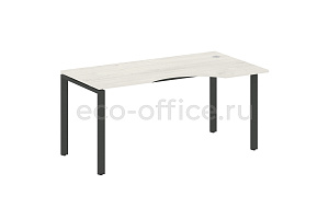 Стол криволинейный правый METAL SYSTEM STYLE БП.СА-1 (R) Дуб Наварра / Антрацит металл фото