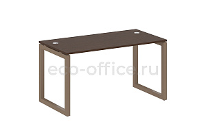 Стол письменный METAL SYSTEM QUATTRO 5x5 50БО.СП-3 Венге Цаво / Мокко металл фото