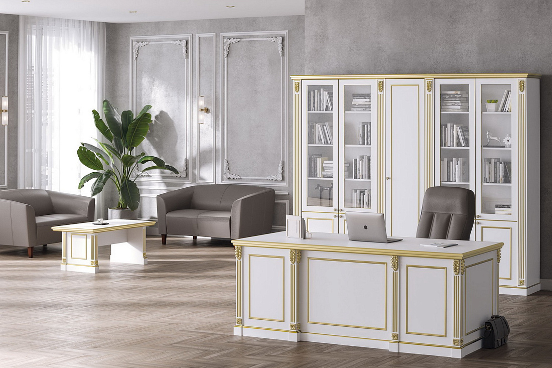 кабинет руководителя vienna белый фото