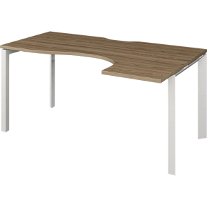 Стол эргономичный правый на металлокаркасе Protech НТМП.П-060.ПР Дуб сафари/Белый фото