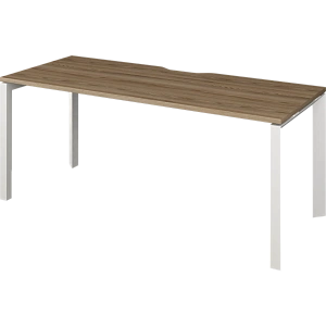 Стол на металлокаркасе Protech НТМП.П-160 Дуб сафари/Белый фото