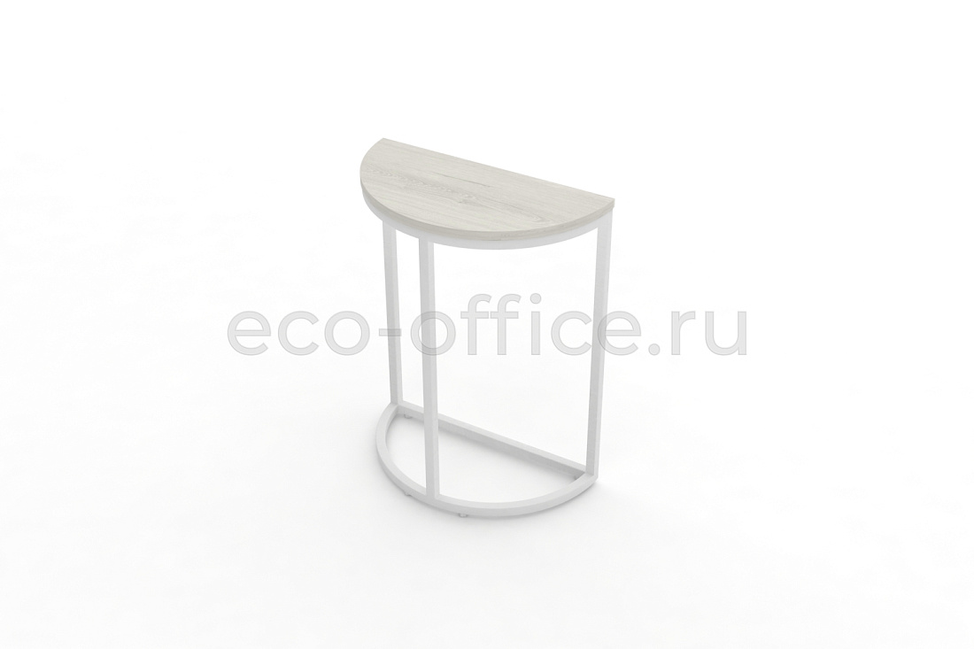 Стол журнальный SLICE-650 Дуб Наварра / Белый металл  стоимость