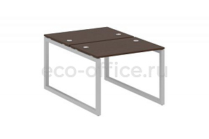 Рабочая станция METAL SYSTEM QUATTRO 5x5 50БО.РАС-СП-2.1 Венге Цаво / Серый металл фото