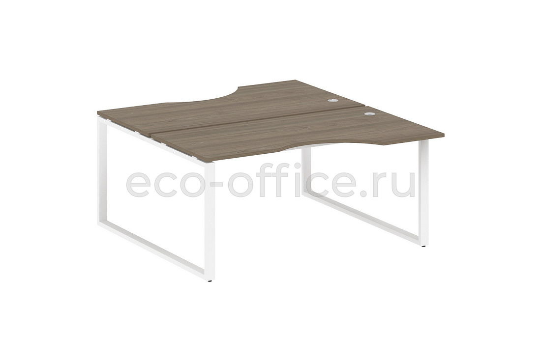 Рабочая станция криволинейная METAL SYSTEM STYLE БО.РАС-СА-2.1 Вяз Благородный / Белый металл  стоимость