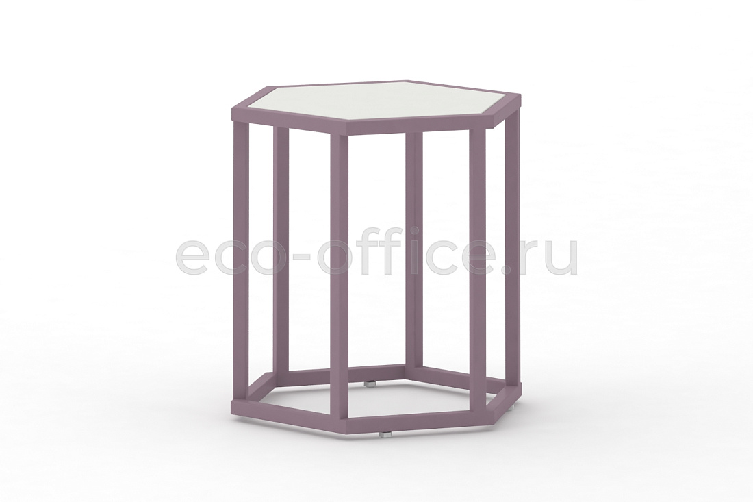 Стол журнальный HEX-450 ColorPastel Сатин / Пастельно-фиолетовый (RAL 4009)  стоимость