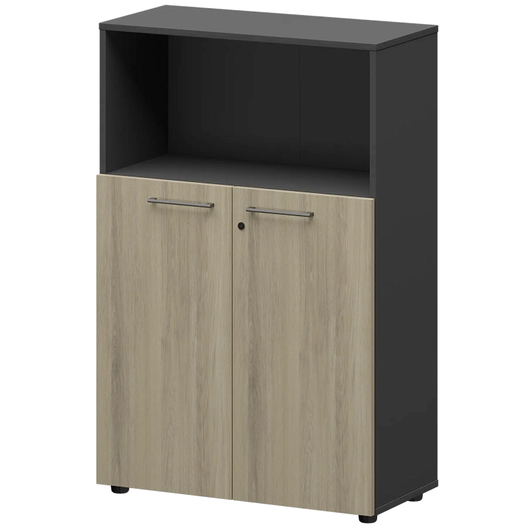 шкаф средний с нишей protech смш38.28f кронберг/графит фото