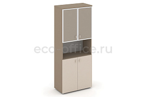 Шкаф высокий широкий ESTETICA ES.ST-1.4R U Латте / Капучино фото