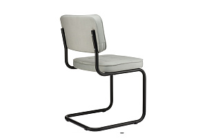 Конференц-кресло ECO-CHAIR COLOMBO Comfort CLM-05 Серый велюр / Черный металл фото