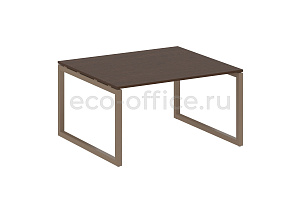 Стол переговорный (1 столешница) METAL SYSTEM QUATTRO 5x5 50БО.ПРГ-1.3 Венге Цаво / Мокко металл фото