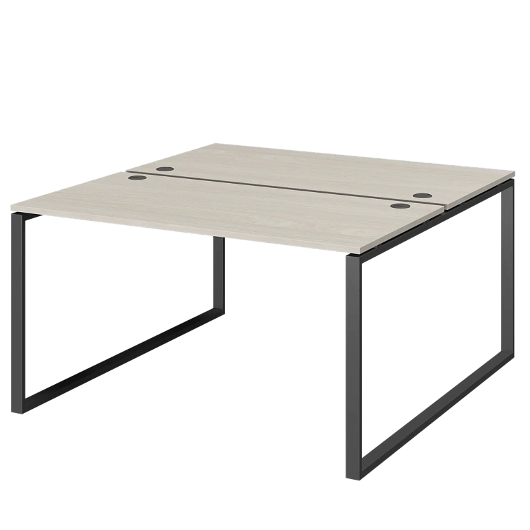 бенч двойной на 2 рабочих места protech амб.о-004 ясень шимо/антрацит фото