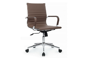 Кресло руководителя RV Chair HUGO 6002-2SE Коричневая экокожа фото