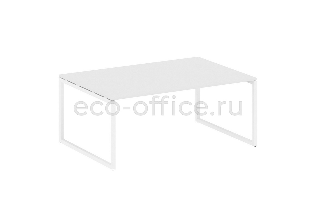 Стол переговорный (1 столешница) METAL SYSTEM QUATTRO 4x4 40БО.ПРГ-1.5 Белый / Белый металл  стоимость