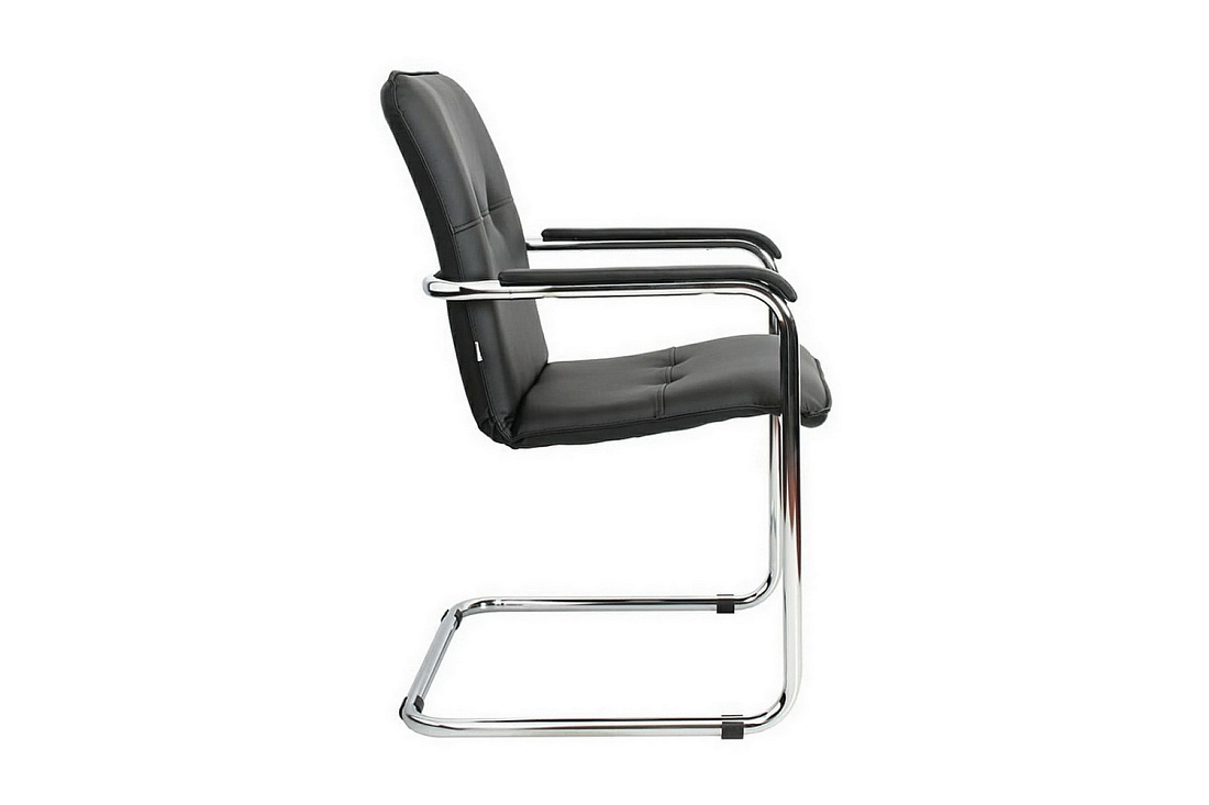 Стул посетителя RUMBA Chrome 450390/V4 Чёрная экокожа  стоимость