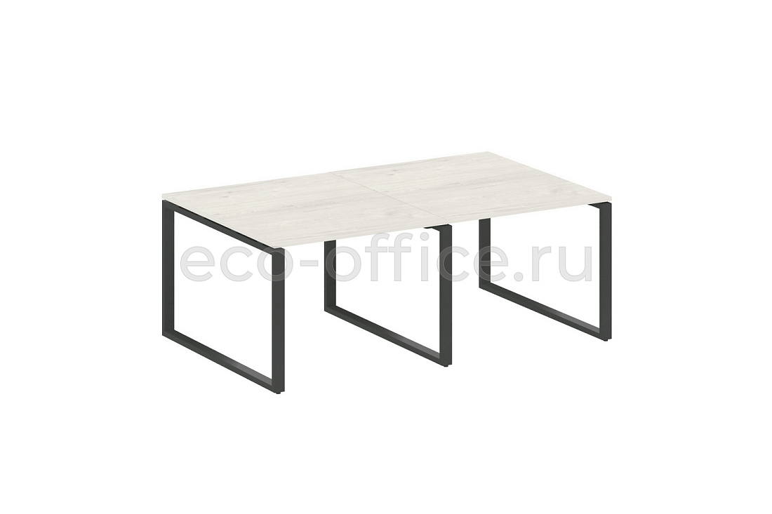 Стол переговорный (2 столешницы) METAL SYSTEM STYLE БО.ПРГ-2.1 Дуб Наварра / Антрацит металл   стоимость