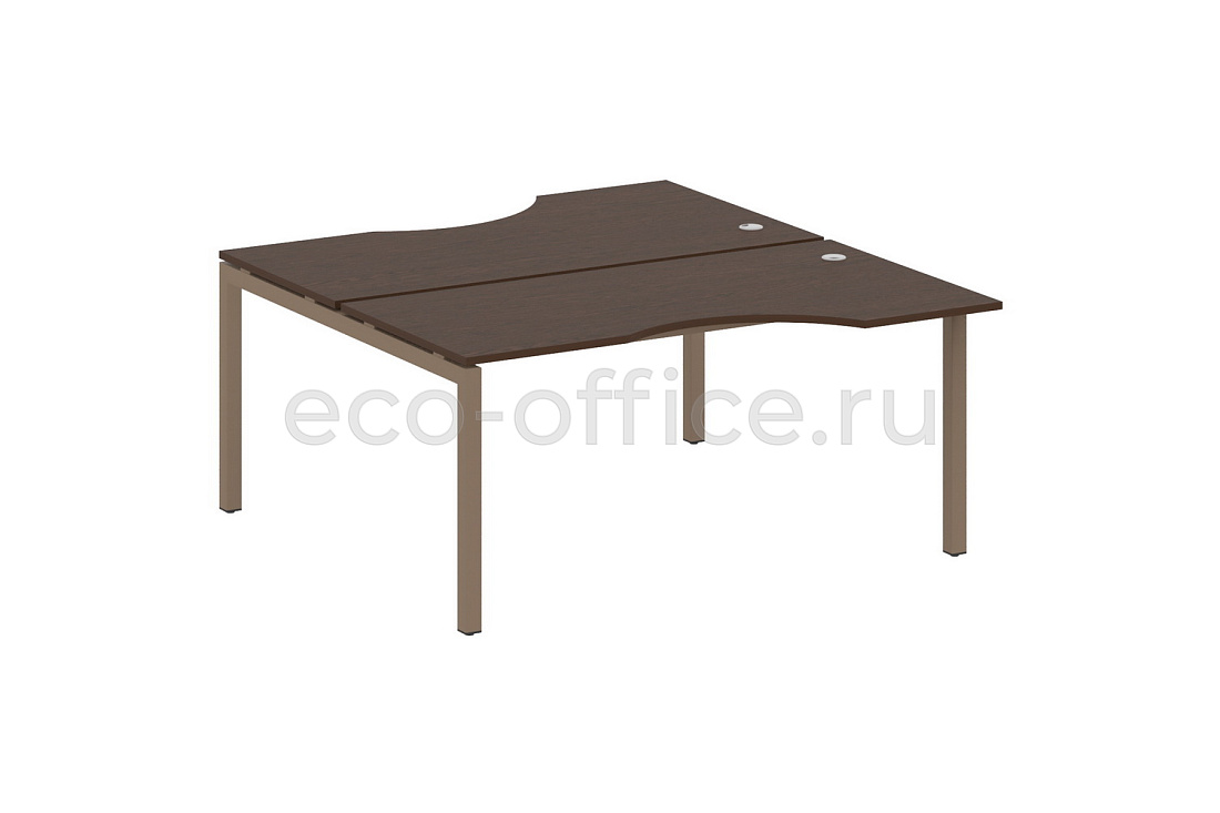 Рабочая станция криволинейная METAL SYSTEM QUATTRO 5x5 50БП.РАС-СА-2.1 Венге Цаво / Мокко металл купить в Москве
