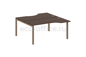 Рабочая станция криволинейная METAL SYSTEM QUATTRO 5x5 50БП.РАС-СА-2.1 Венге Цаво / Мокко металл фото