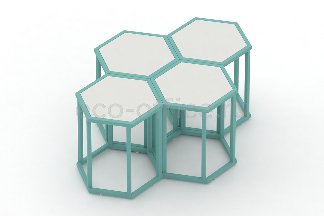 Стол журнальный HEX-450 ColorPastel Сатин / Светло-зелёный (RAL 6027)  стоимость