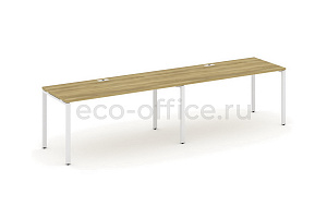 Рабочая станция на 2 места CONCEPT CN.ORS-004 Дуб Винченцо / Белый металл фото