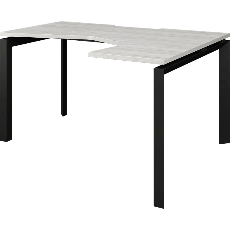 стол эргономичный правый на металлокаркасе protech нтмп.п-040.пр сосна винтер/антрацит фото