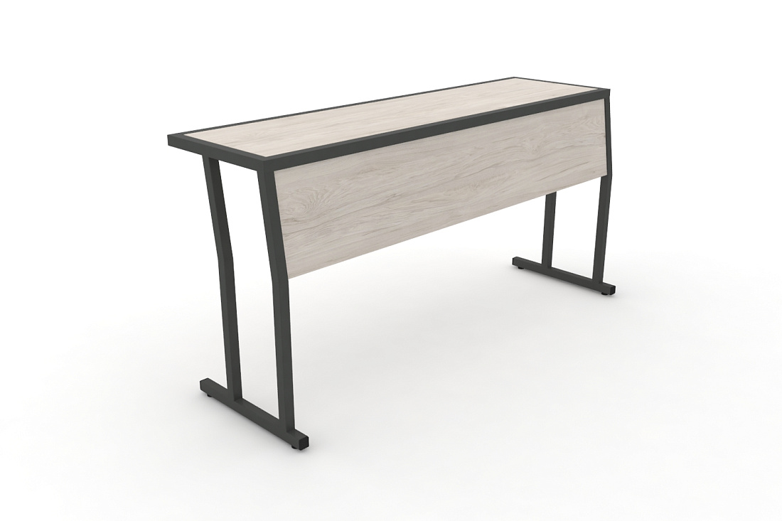 Стол учебный трехместный с царгой DESK DK-1500SP Денвер Светлый / Антрацит Металл  стоимость