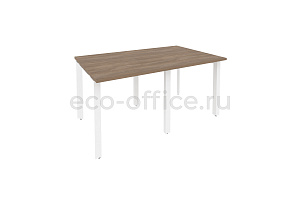 Стол переговорный (2 столешницы) ONIX O.MP-PRG-2.0 Дуб Аризона / Белый металл фото
