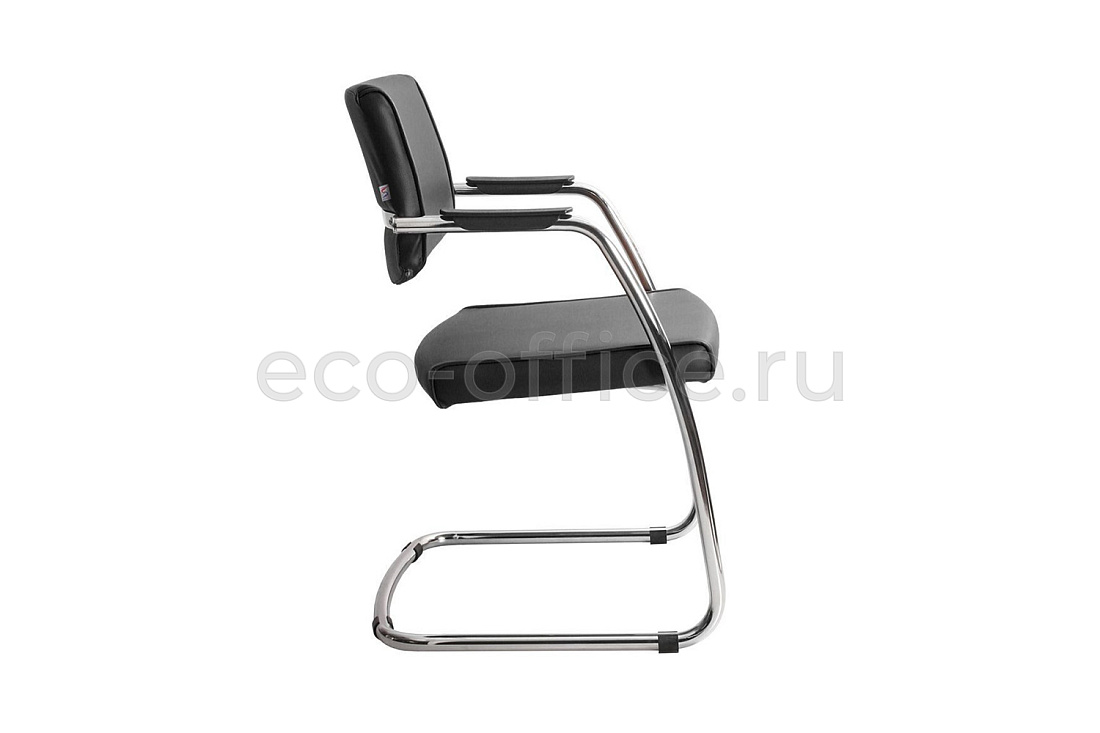 Стул посетителя DELTA PA Chrome 450330-07/V4 Чёрная экокожа  стоимость