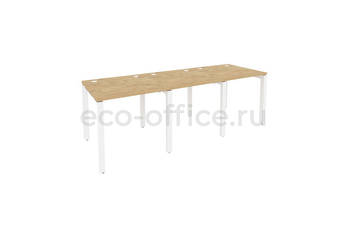Рабочая станция на П-образном м/к ONIX O.MP-RS-3.0.8 Тиквуд Светлый / Белый металл  стоимость