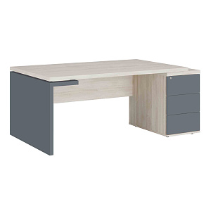 Стол рабочий на опорной тумбе правый Zion ZIO28511329 фото