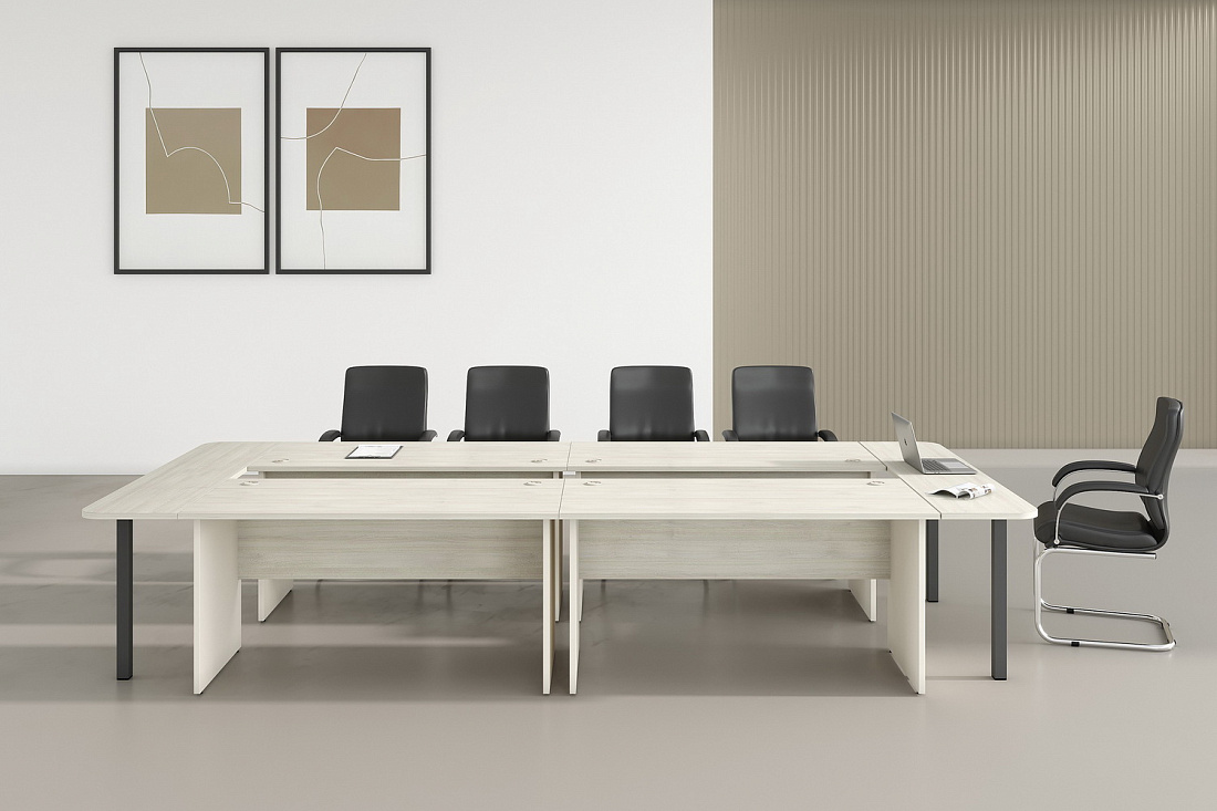 кабинет руководителя new line дуб шамони светлый фото