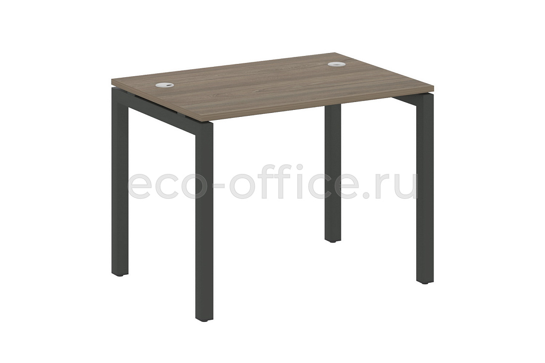 Стол письменный METAL SYSTEM QUATTRO 5x5 50БП.СП-1 Вяз Благородный / Антрацит металл  купить в Москве