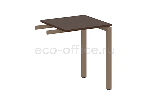 Приставной элемент на П-образном м/к METAL SYSTEM QUATTRO 5x5 50БП.ПР-1 Венге Цаво / Мокко металл фото