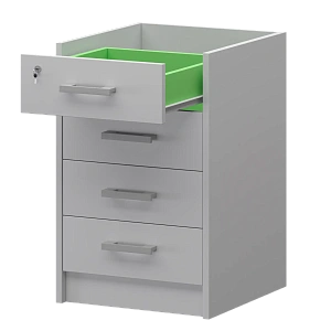 Корпус тумбы приставной Protech АТ-05 Белый фото