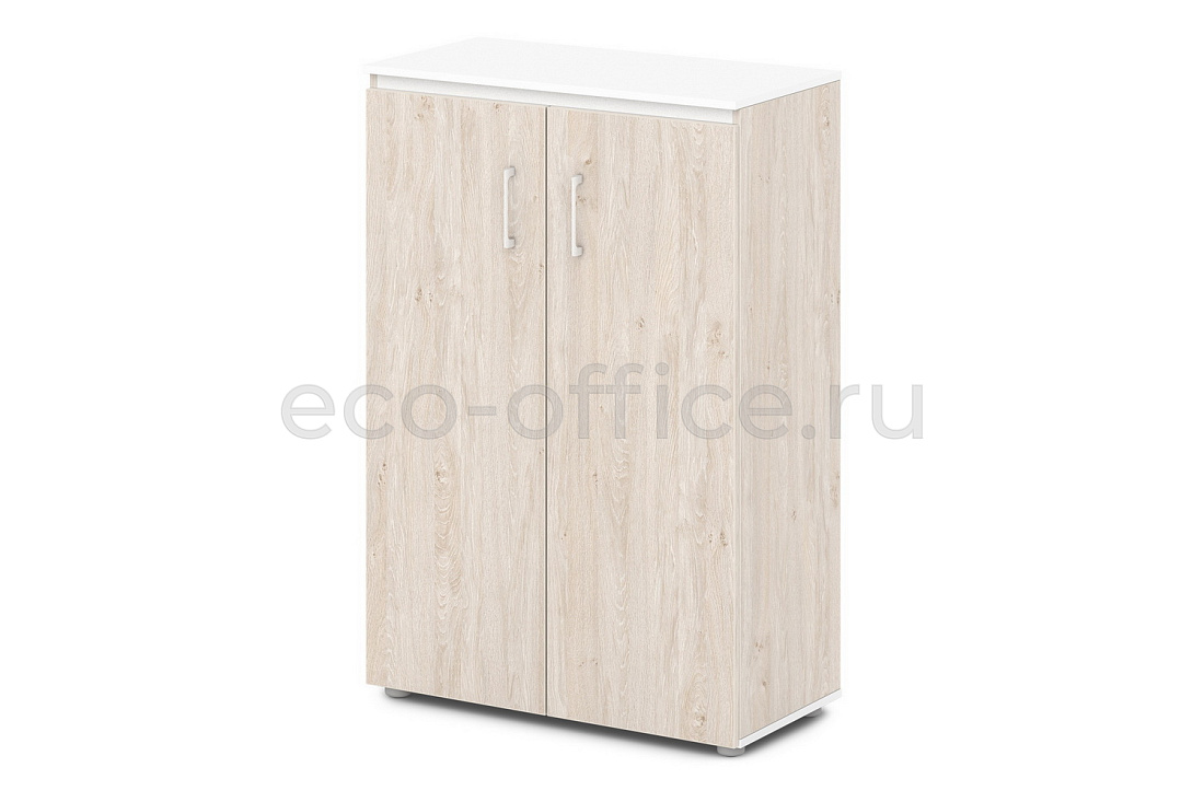 Шкаф для документов средний SENTIDA S-661 Белый / Дуб Верцаска светлый  стоимость