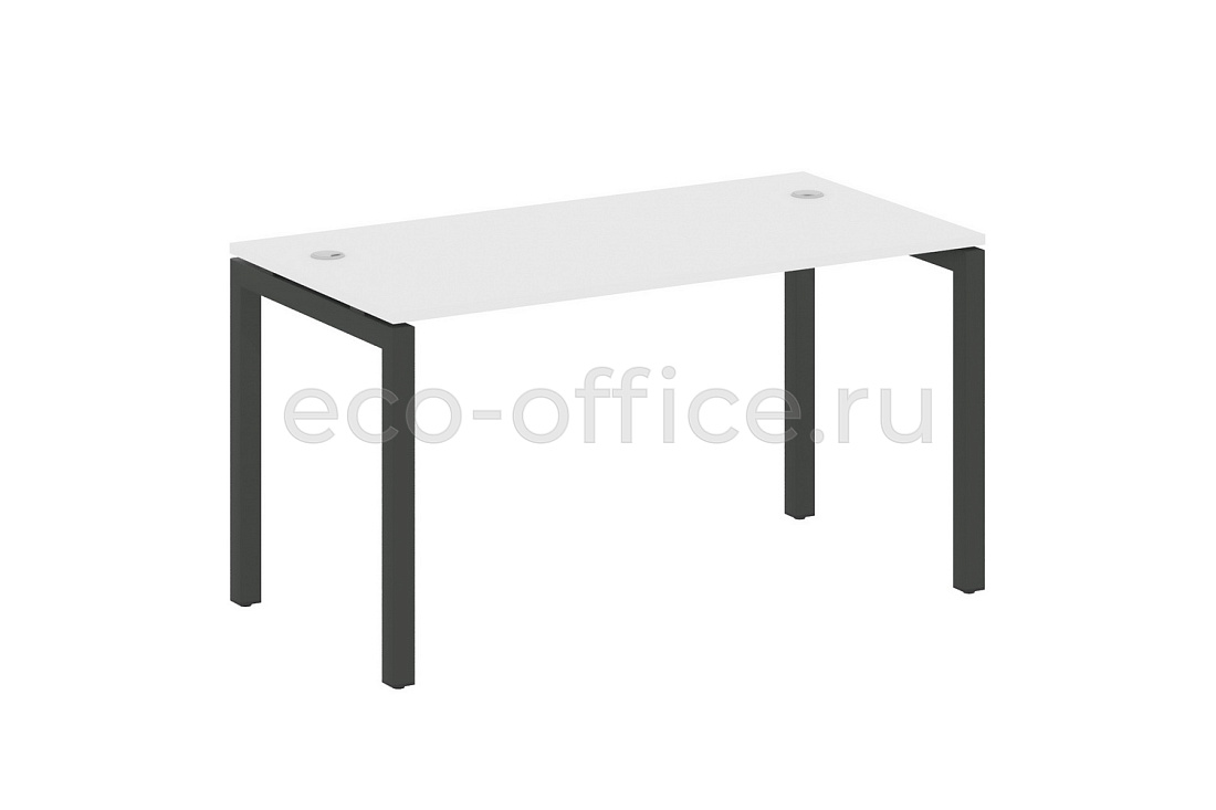 Стол письменный METAL SYSTEM QUATTRO 5x5 50БП.СП-3 Белый / Антрацит металл купить в Москве