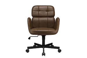 Кресло ECO-CHAIR PASCAL W-255 Тёмно-коричневая экокожа фото