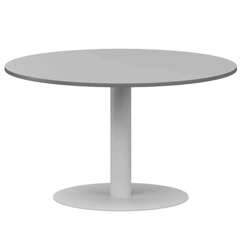 стол круглый protech ам-д120 серый/белый фото