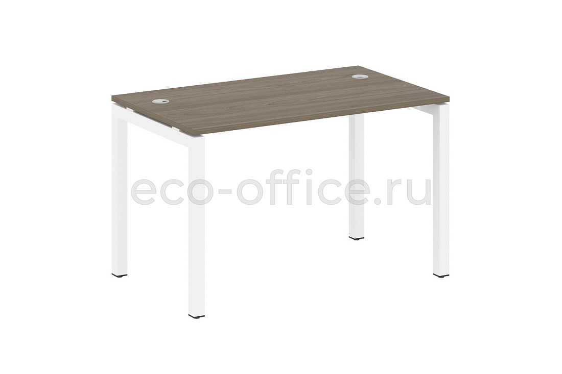 Стол письменный METAL SYSTEM QUATTRO 5x5 50БП.СП-2 Вяз Благородный / Белый металл купить в Москве
