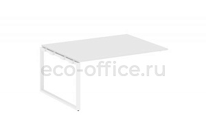 Проходной наборный элемент переговорного стола METAL SYSTEM STYLE БО.ППРГ-4 Белый / Белый металл фото