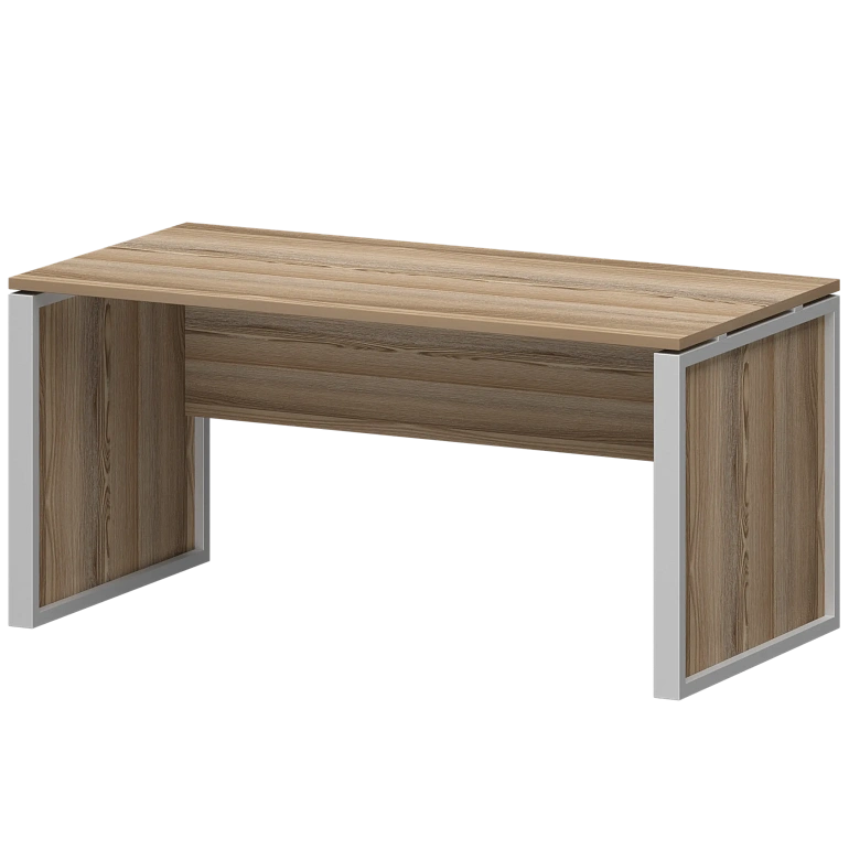 стол руководителя protech нтм-160 дуб сафари/металлик фото