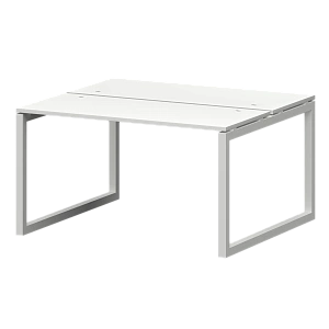 Бенч двойной на металлокаркасе Protech СМС2-О-10К.120.Пр50 Белый/Белый фото