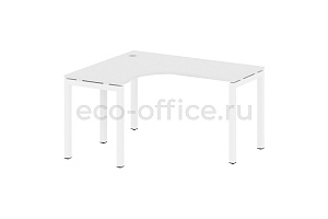 Стол криволинейный левый METAL SYSTEM QUATTRO 5x5 50БП.СА-3 Л Белый / Белый металл фото