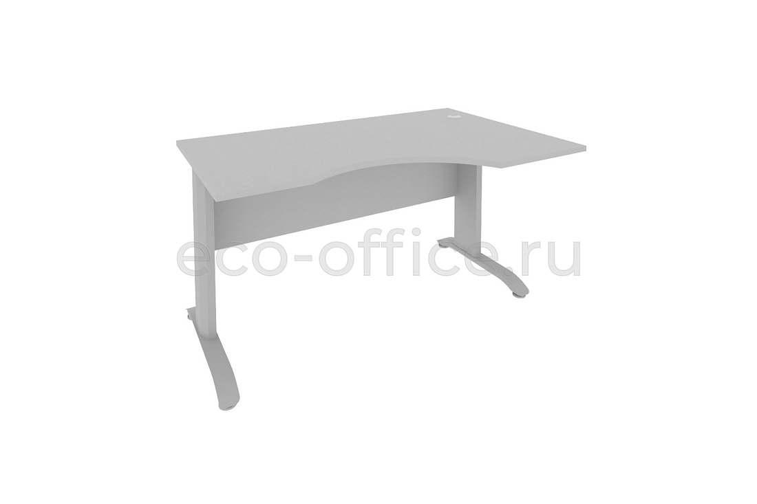 Стол криволинейный правый RIVA Metal ПЛ.СА-2 (R) Серый купить в Москве
