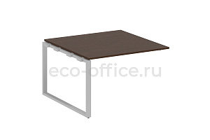 Проходной наборный элемент переговорного стола METAL SYSTEM STYLE БО.ППРГ-2 Венге Цаво / Серый металл фото
