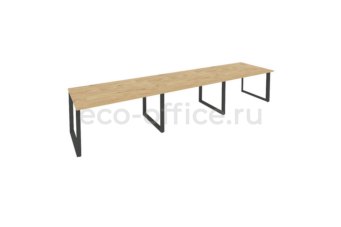 Стол переговорный (3 столешницы) ONIX O.MO-PRG-3.3 Тиквуд Светлый / Антрацит металл  стоимость