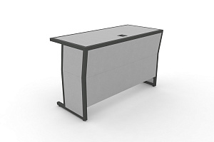 Стол для преподавателя DESK DK-1200U Серый / Антрацит металл фото