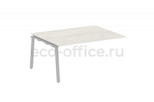 Проходной наборный элемент переговорного стола METAL SYSTEM STYLE БА.ППРГ-4 Дуб Наварра / Серый металл фото