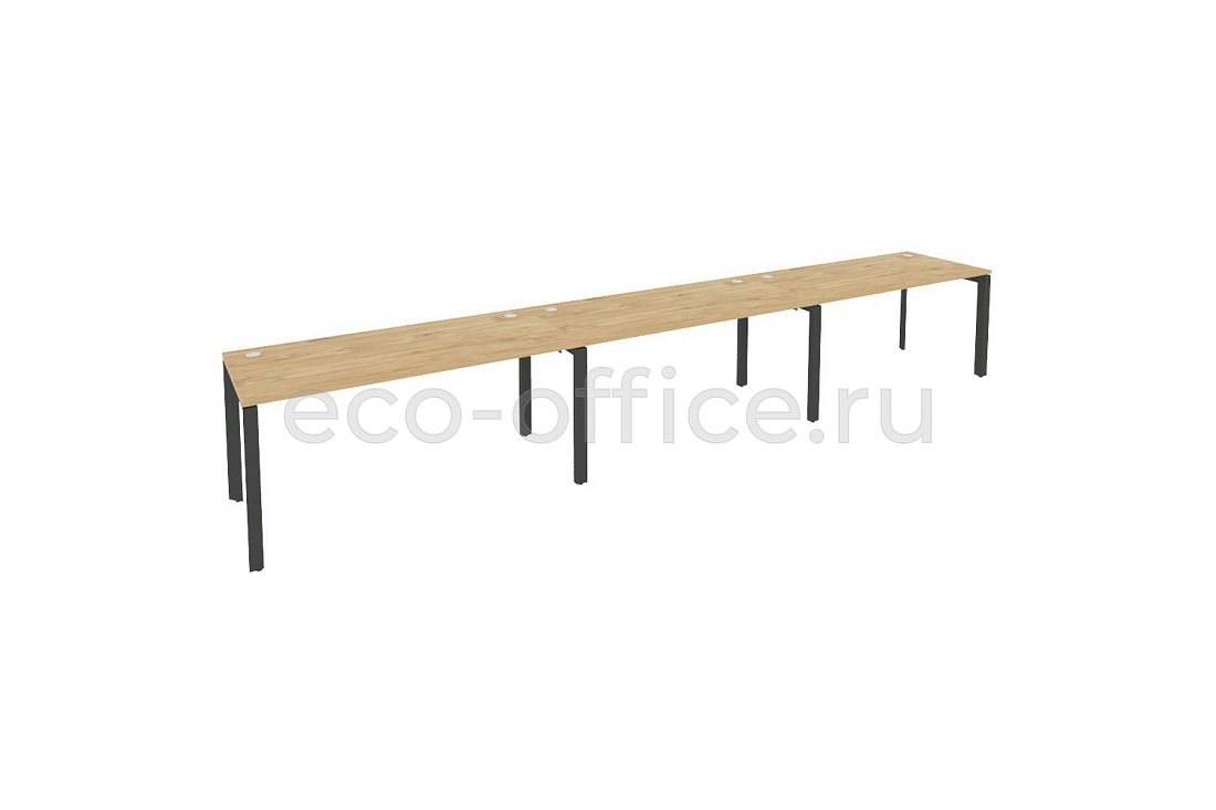 Рабочая станция на П-образном м/к ONIX O.MP-RS-3.4.7 Тиквуд Светлый / Антрацит металл  стоимость