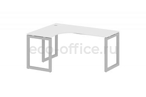 Стол криволинейный левый METAL SYSTEM QUATTRO 5x5 50БО.СА-4 Л Белый / Серый металл фото